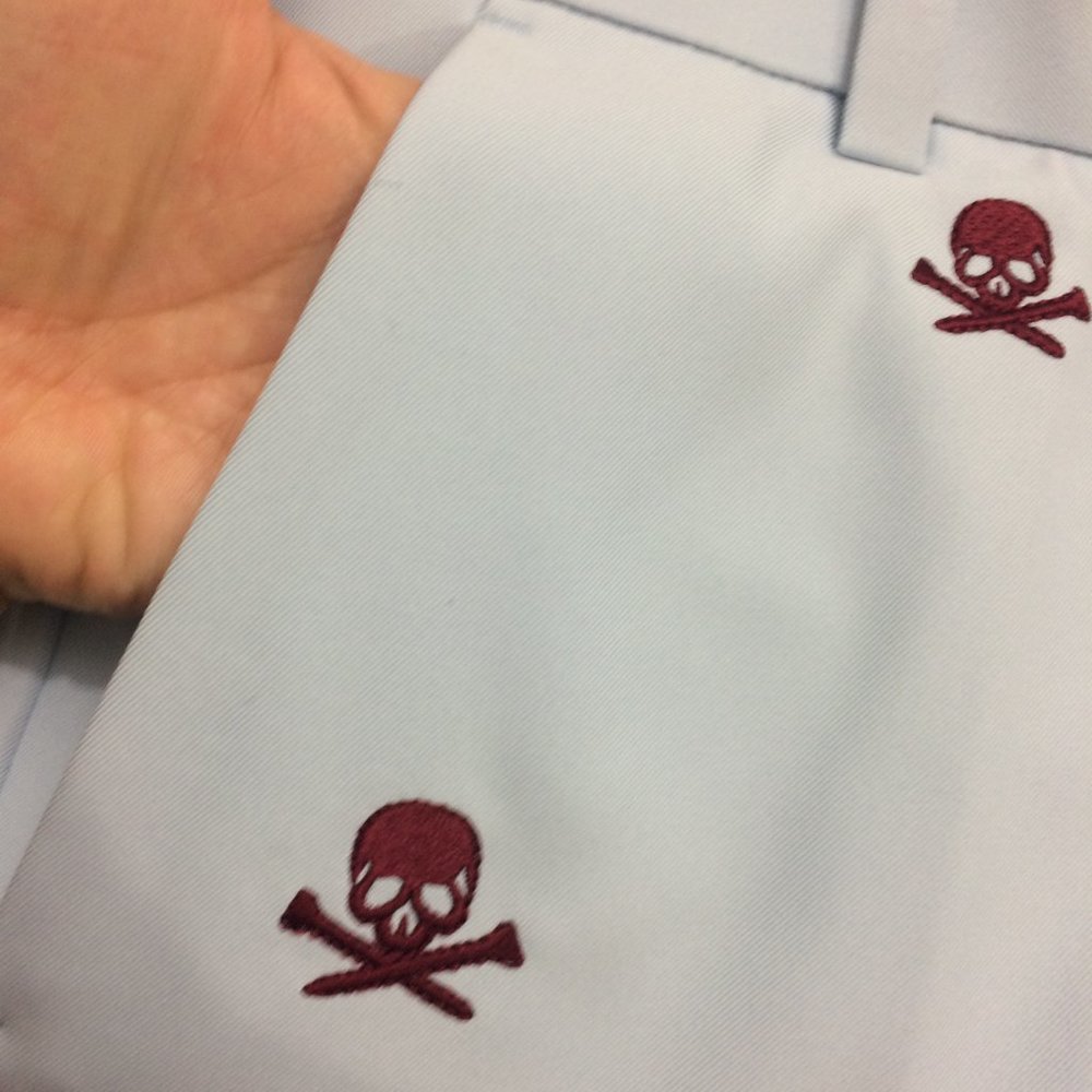 G/FORE Mens Killer Skulls Embroidery Golf Shorts - Picture 8 of 12